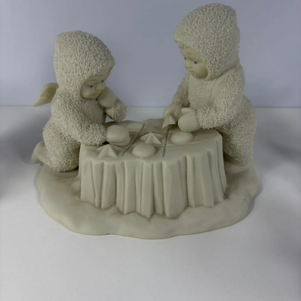 Department 56 Lot Of 4 Snowbabies Figurines Children In Snowsuits Porcelain